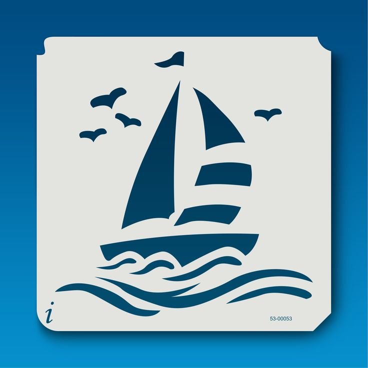 Трафареты кораблей для декора