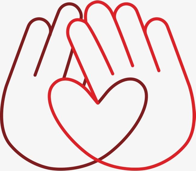 Символ сердца руками