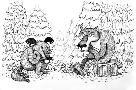 Волк из мультика жил был пёс