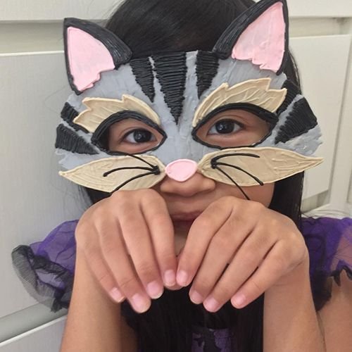 Бумажная маска кошки
