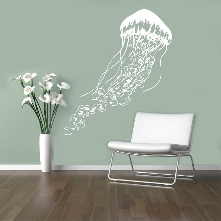 Трафарет медуза на стену для покраски