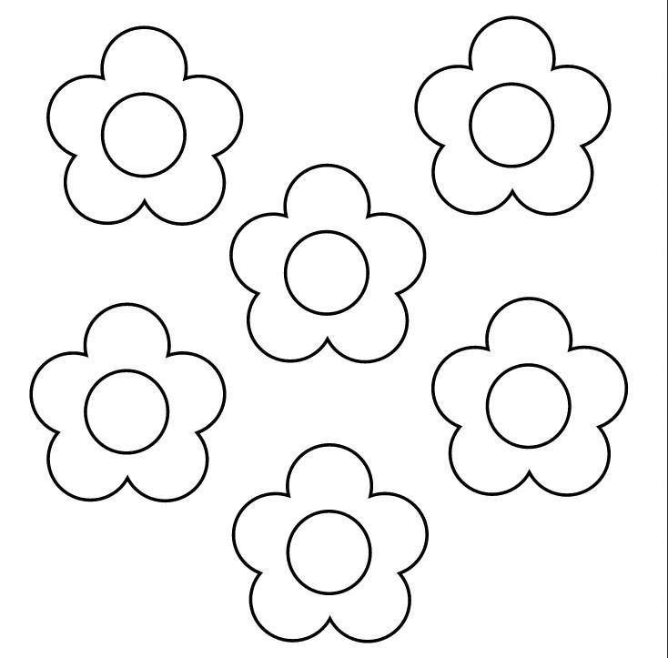 Трафареты цветов для поделок