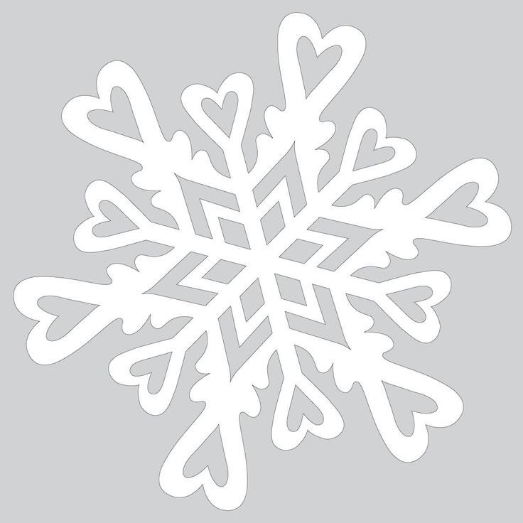 Трафарет «снежинки»