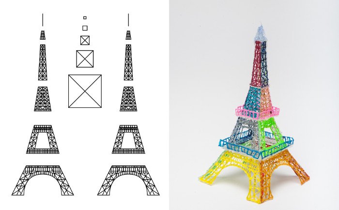 Трафарет эльфовой башни для 3д ручки