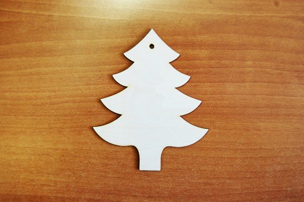 Трафарет елки из фанеры