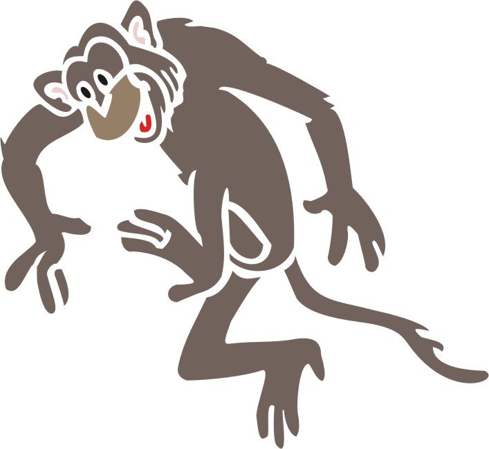 Мартышка вектор