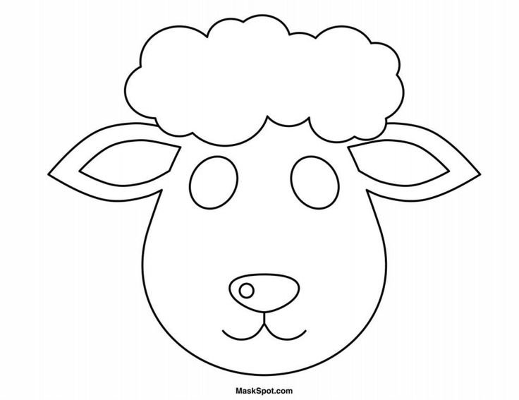 Мордочка барашка для поделок