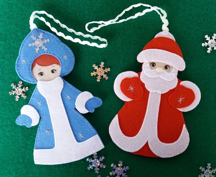 Снегурочка из фетра