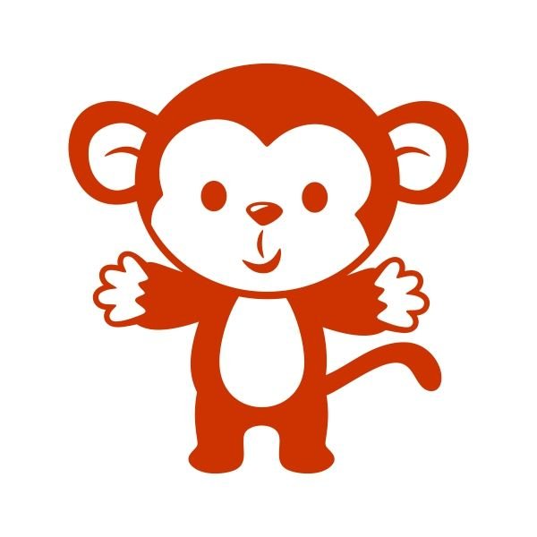 Обезьянка для вырезания