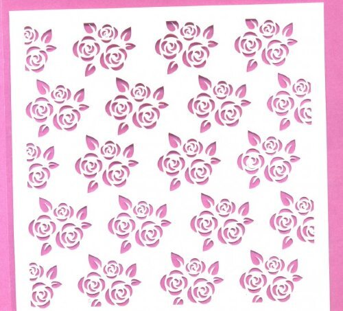 Трафарет "розы"