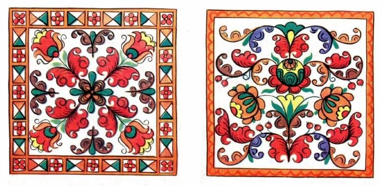 Роспись Северной Двины Борецкая роспись