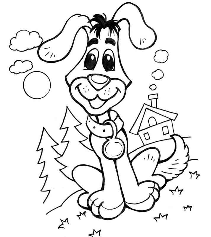 Простоквашино пес шарик раскраски