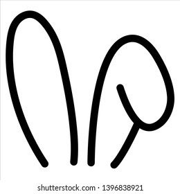 Уши зайца шаблон