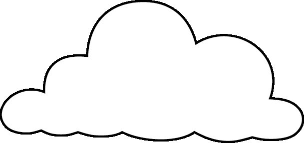 Облако шаблон для детей