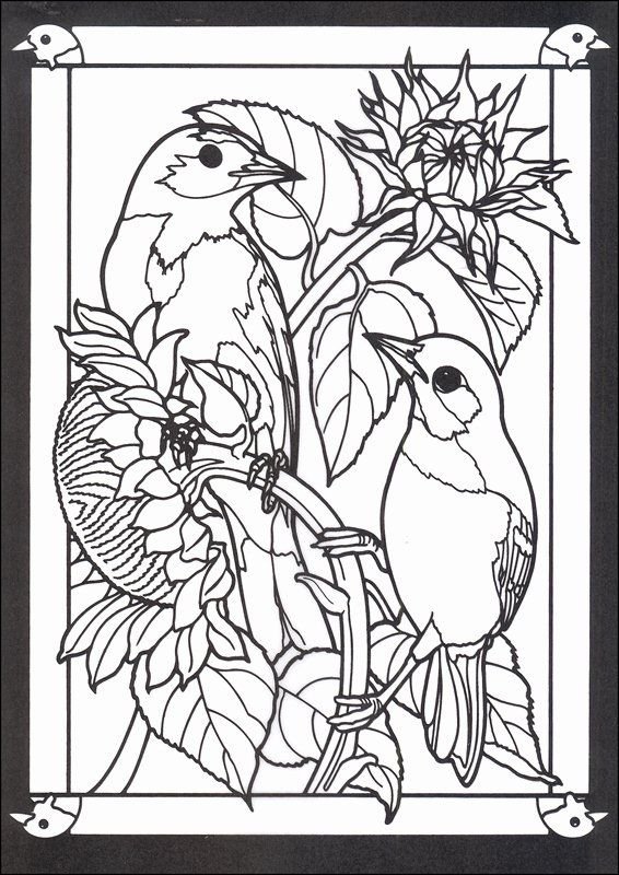 Трафареты для витражной росписи по стеклу