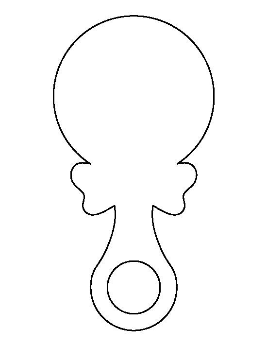 Трафарет погремушка