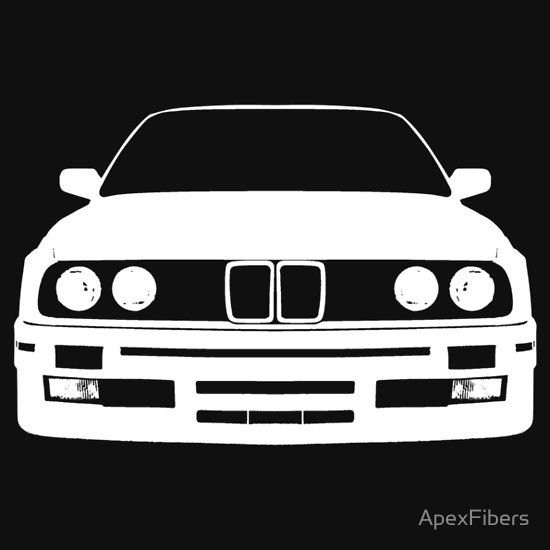 BMW e34 силуэт