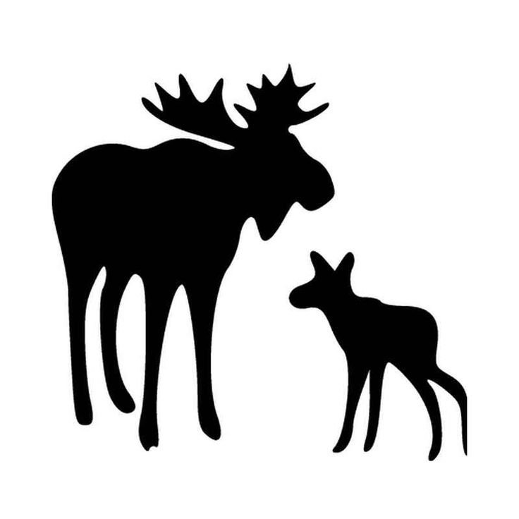 Лось силуэт