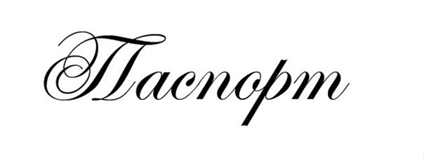 Красивая надпись паспорт