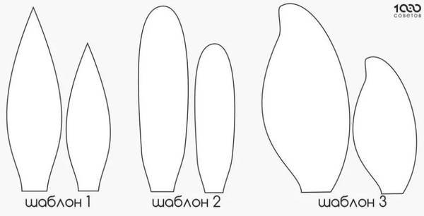 Ушки зайца шаблон