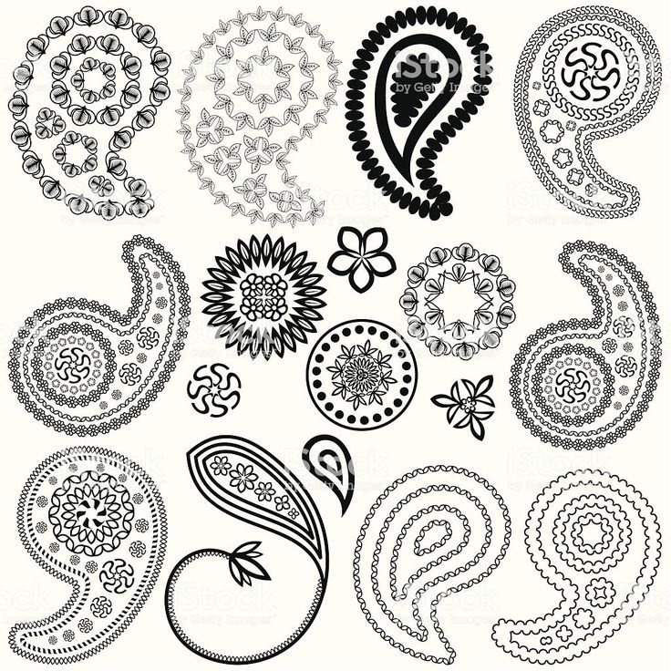 Турецкие огурцы орнамент