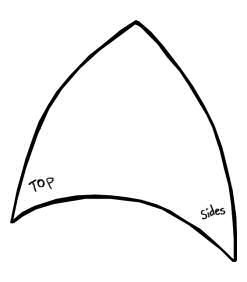 Шаблон кошачьих ушек