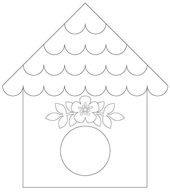 Аппликация домик