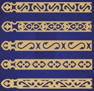 Трафарет оконных наличников