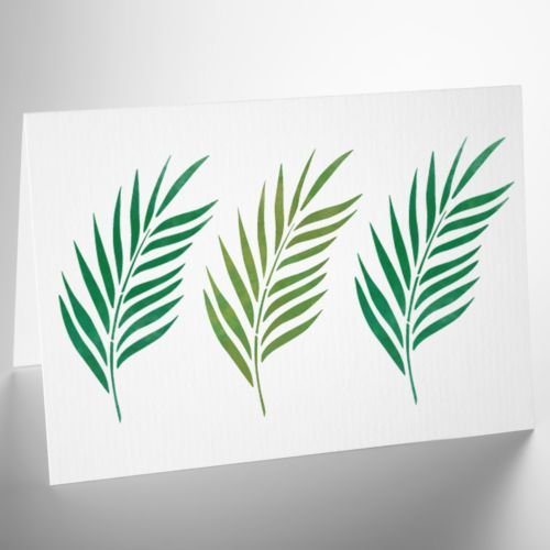 Трафарет листья для стен