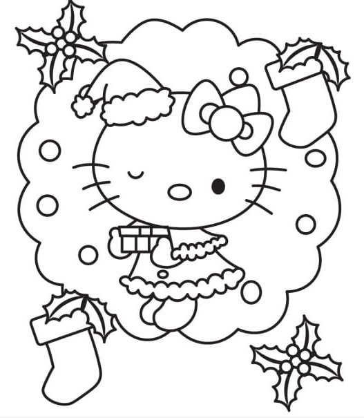 новогодняя хелло китти