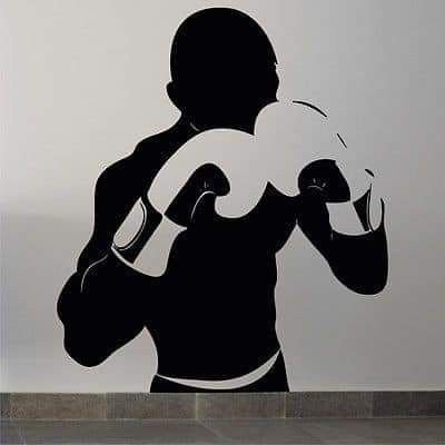 Боксер черно белый