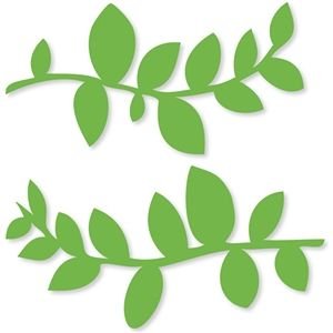 Трафареты листиков для цветов