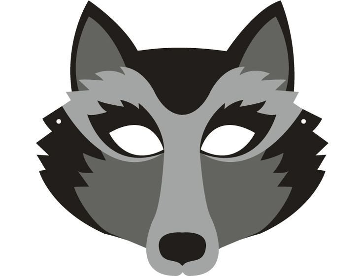 Бумажная маска волка
