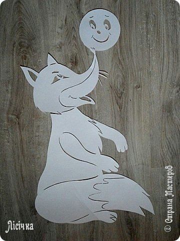 Колобок вытынанка на окно