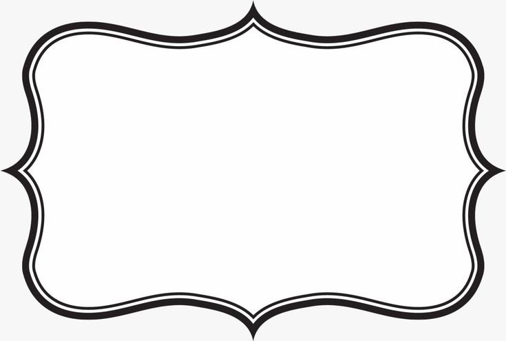 Красивая фигурная рамка