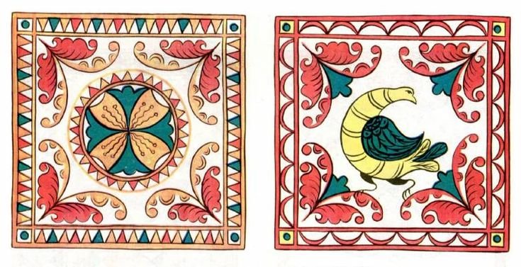 Борецкая роспись элементы