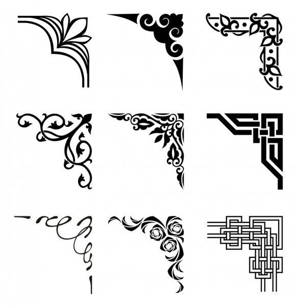 Узор уголок