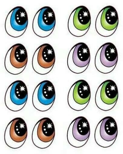 Круглые глазки для поделок