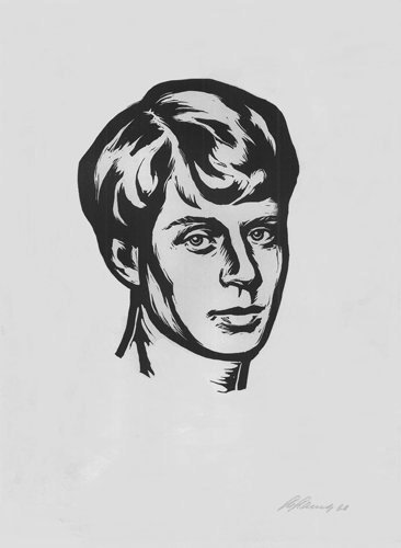 Сергей Есенин портрет чб