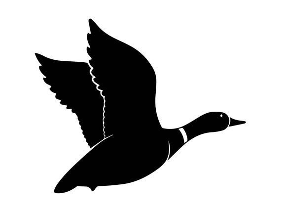 Утка силуэт