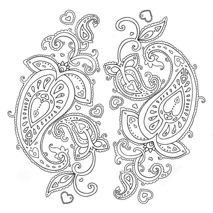 Узоры для точечной росписи контурами