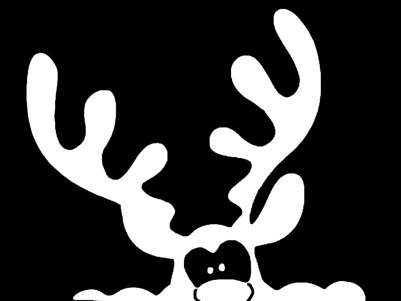 Вытынанка олень