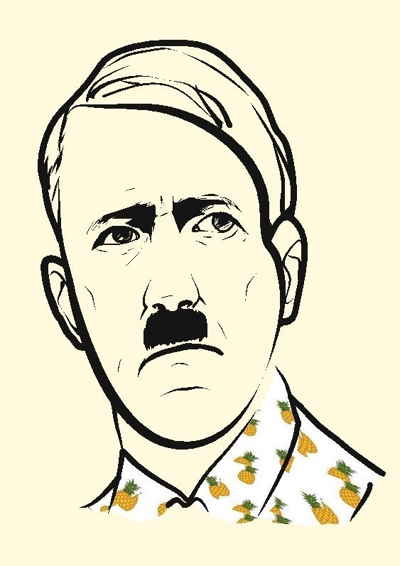 Адольф Гитлер раскраска