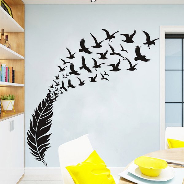 Наклейки птицы на стену