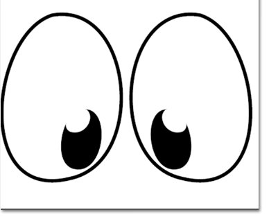 Трафарет глаза для вырезания