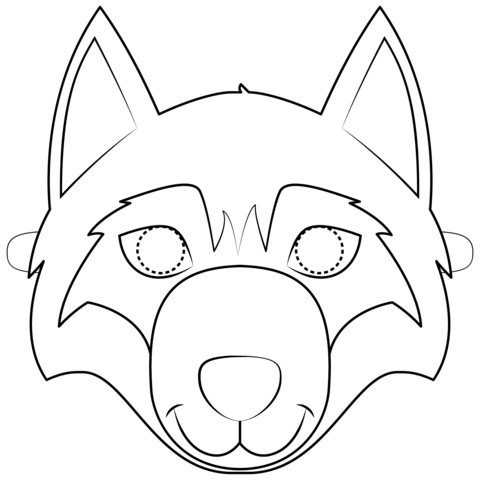 Морда волка для маски