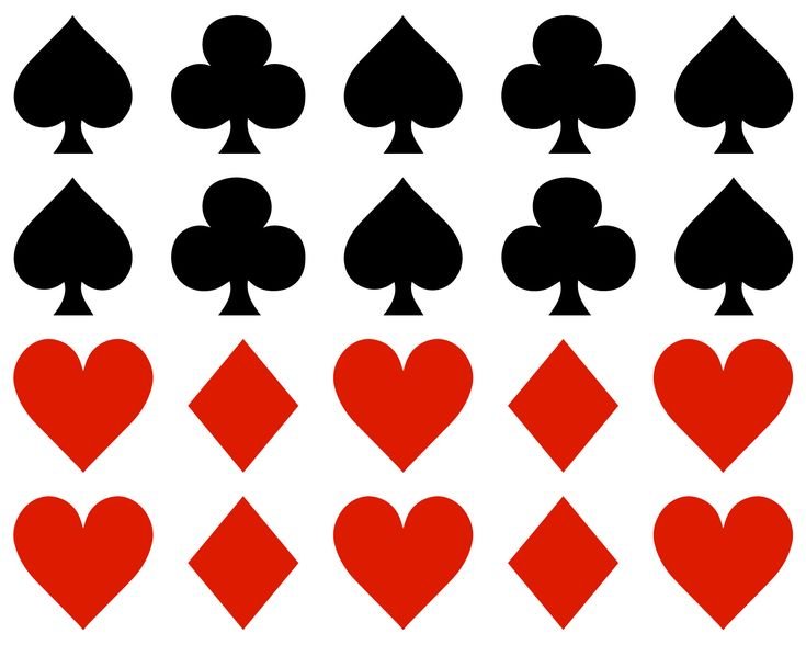 Карты черви Буби крести