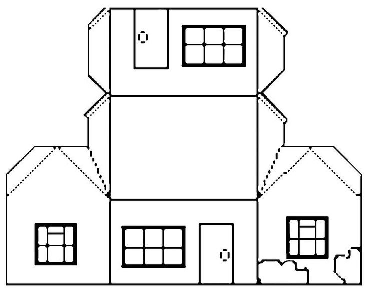 Развёртки домов из бумаги