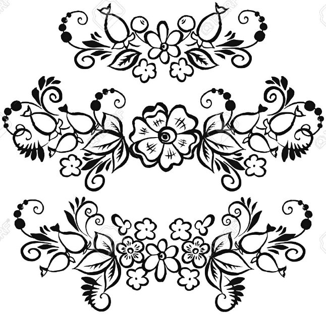 Русские узоры и орнаменты рисунки