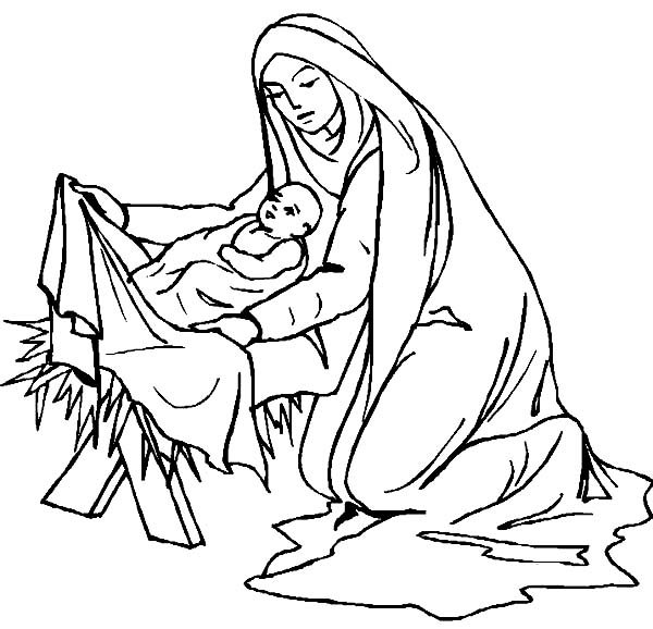 Рисунки младенца Девы Марии Иисуса
